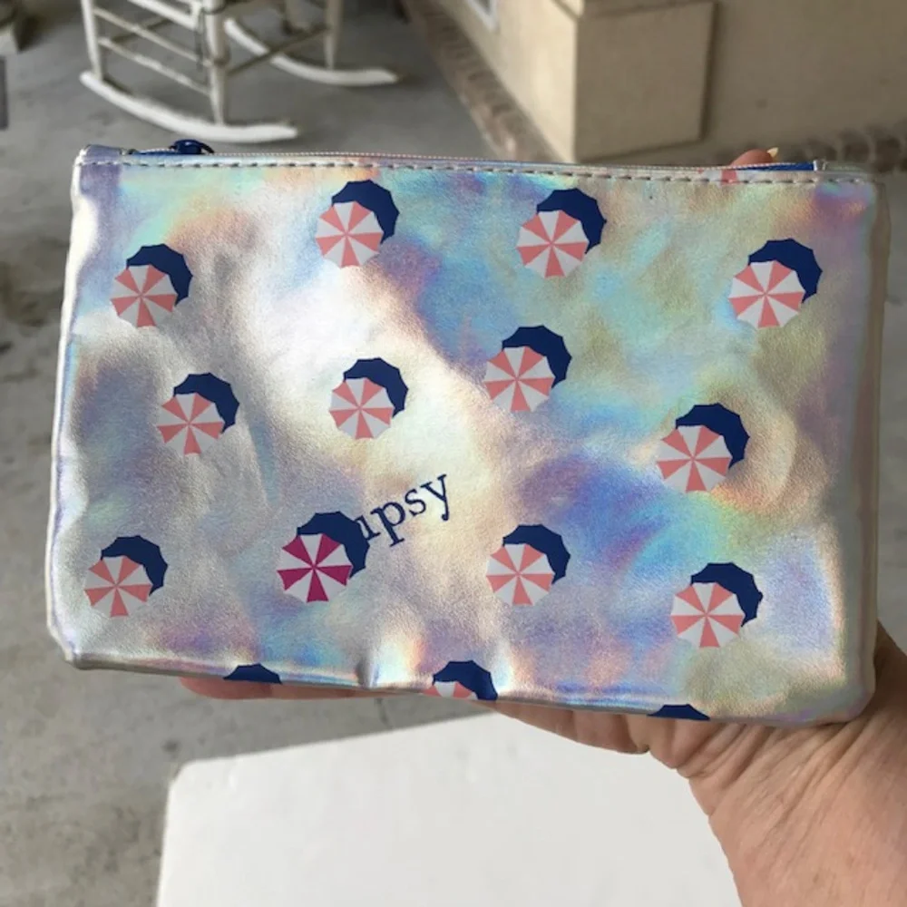 ipsy Hot Summer Nights Umbrella Cosmetic Bag NWOT